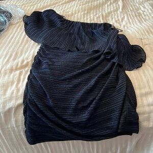 Beautiful shimmery black and blue cocktail dress size 8
